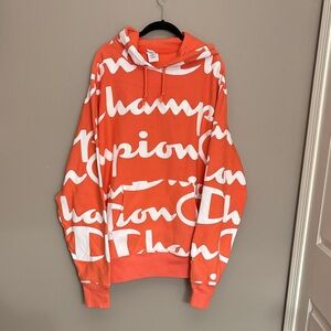 Champion Men's Bold Orange Hoodie